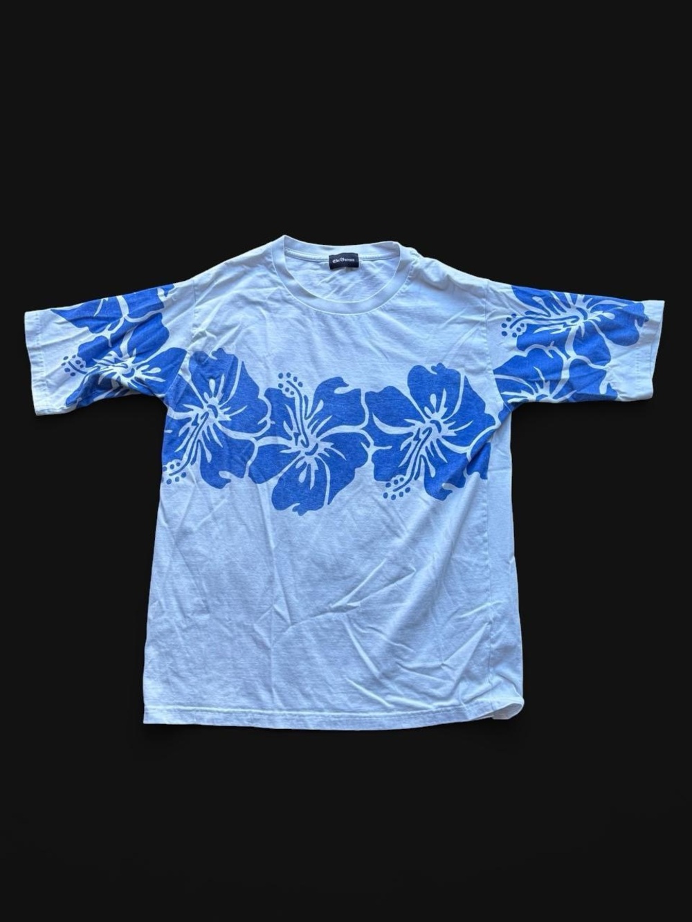 ✨The Bureau blue hibiscus flower cotton t-shirt in a S✨